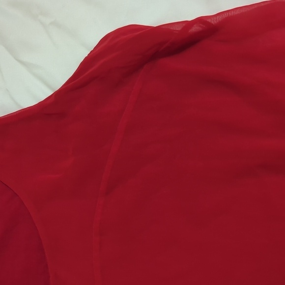 Express Chiffon Tank, Color Red Size L - Picture 6 of 15